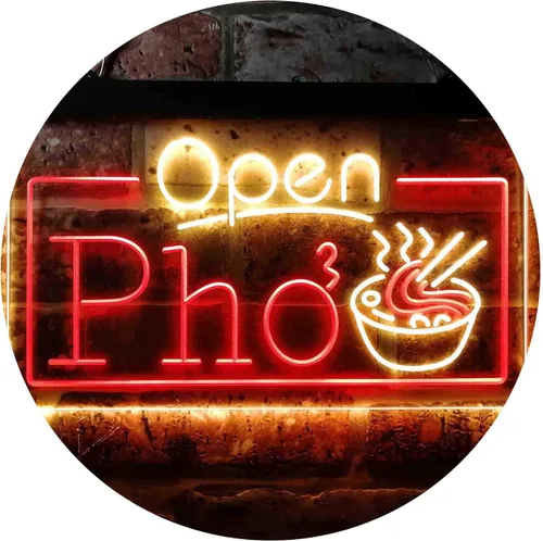 Miniatura 11 de ADVPRO Open Pho Vietnam Fideos Shop Letrero de neón LED de doble color, azul y rojo, 16 x 12 pulgadas st6s43-i3655-br