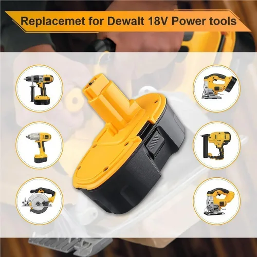 Miniatura 4 de LINGYUE Batería de repuesto Ni-MH de 18 V compatible con Dewalt DC9096 DC9098 DW9095 DW9096 Amoladora angular inalámbrica/llave/herramienta