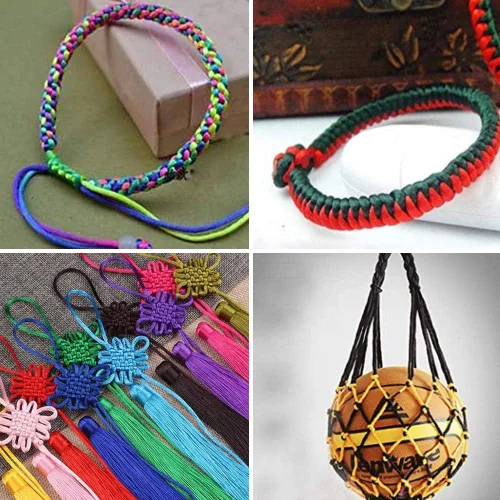Miniatura 7 de Elecrelive - Cuerda de nailon de 200 yardas para pulseras, 200 yardas, cuerda de nailon para pulseras, 20 colores para collar, pulsera, joyería