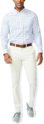 Miniatura 3 de Nautica Pantalón Chino de Corte Clásico con Frente Plano Elástico Sólido Deck para Hombre