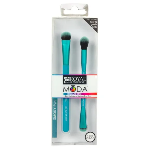 Miniatura 8 de MODA EZGlam - Juego de brochas de maquillaje de ojos ahumados, 2 brochas de maquillaje de ojos que incluyen 1 cepillo de doble punta para mezclar