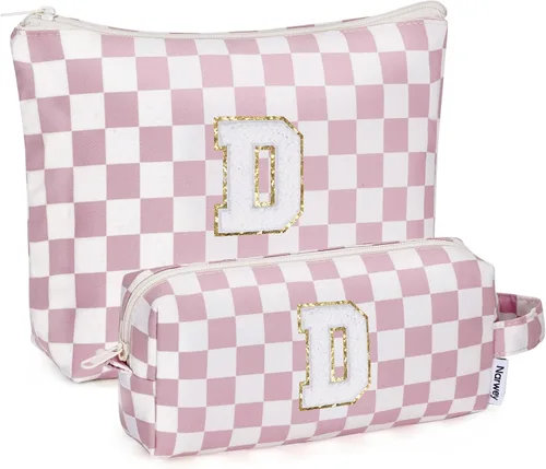 Miniatura 95 de Narwey Bolsa de maquillaje con inicial, regalos de graduación para adolescentes, niñas, niños y adolescentes, cosas de moda de 6 a 18 años, bolsa