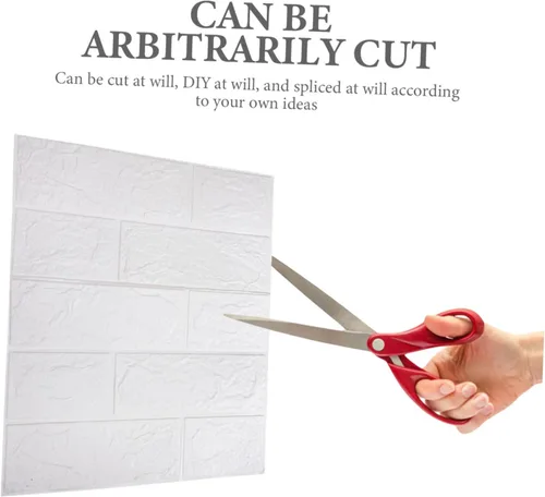 Miniatura 6 de DOITOOL 20 calcomanías de pared estéreo 3D, calcomanías de pared 3D, paneles de pared 3D, paneles de pared de ladrillo sintético 3D, calcomanías