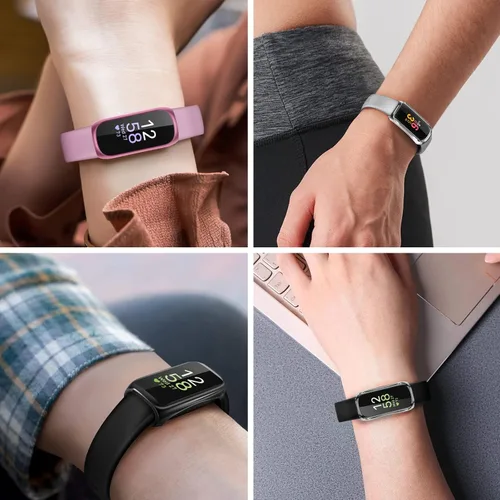Miniatura 7 de FINTIE Paquete de 3 fundas compatibles con Fitbit Inspire 3 2 HR, flexible, suave, protector de pantalla de reloj, funda de TPU para parachoques