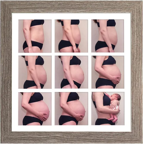 Miniatura 16 de YK artwood Impresiones en lienzo personalizadas con tus fotos, marco personalizado de 8 x 8 pulgadas, marco moderno de madera negra con tu foto