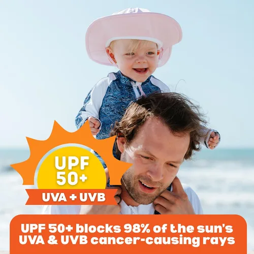 Miniatura 4 de SwimZip, sombrero unisex para niños, ala ancha, protección solar FPS 50, ajustable.