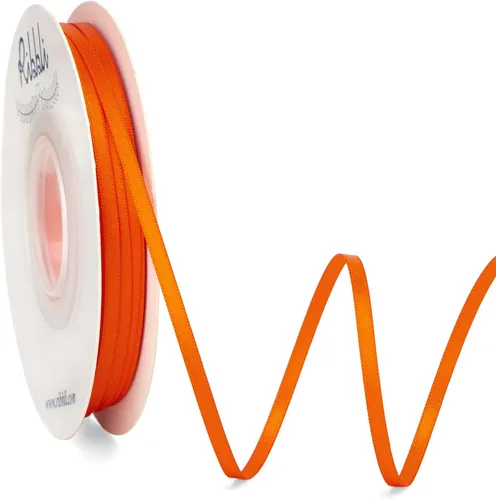 Miniatura 17 de Ribbli - Cinta de satén de doble cara dorada, 1/8 pulgadas x 50 yardas, uso para ramo de lazos, envoltura de regalos, decoración de tarjetas