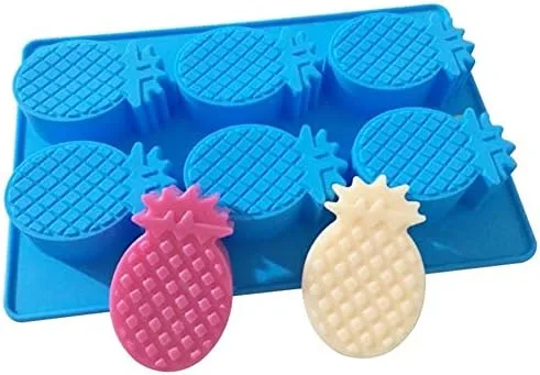 Miniatura 2 de Moldes de silicona para piñas, forma de frutas tropicales, moldes de jabón de silicona, moldes de verano hawaianos para manualidades, manualidades