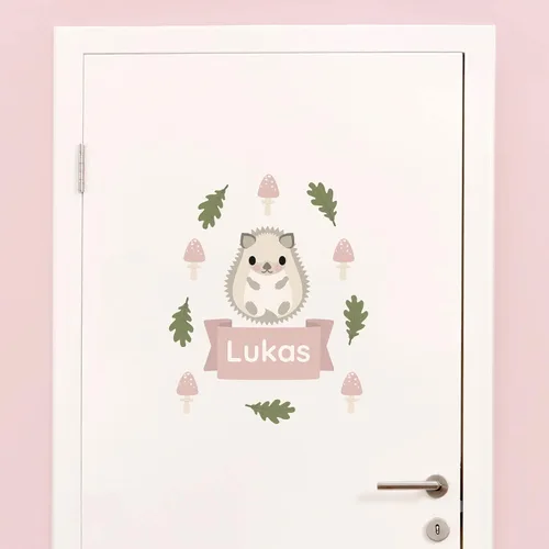 Miniatura 18 de Calcomanías de puerta personalizadas para habitación de niños, calcomanías de pared con nombre personalizado para decoración de habitación de bebés