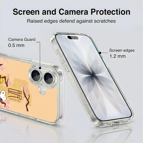 Miniatura 251 de Carcasa de gel para iPhone 7 Plus/iPhone 8 Plus, diseño de Snoopy Oriental de Peanuts, Badges