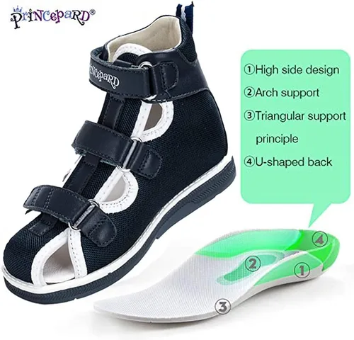 Miniatura 3 de princepard Sandalias ortopédicas para niños y niños, zapatos correctivos de verano para niños y niñas, pies planos o caminar de puntillas, soporte