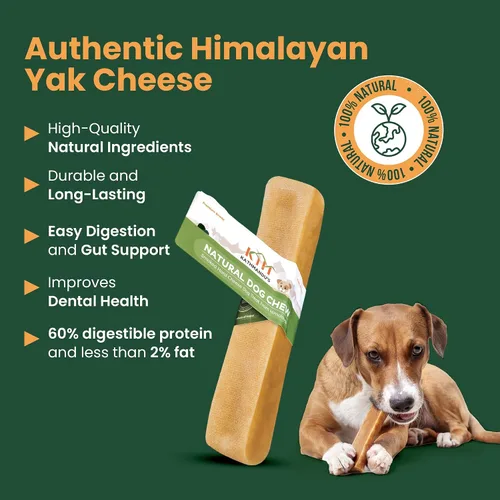 Miniatura 6 de KATHMANDU'S Auténticos masticables de queso de yak para perros del Himalaya, golosinas nutricionales naturales y ricas en proteínas, masticables