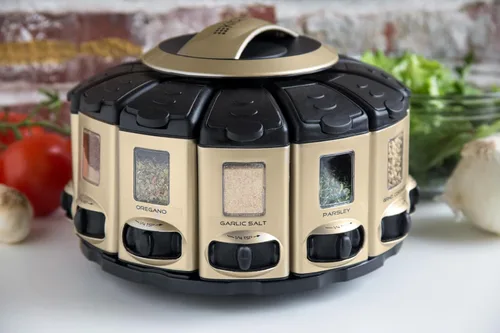 Miniatura 5 de KitchenArt 57010 Select-A-Spice Carrusel de medición automática serie profesional, satinado