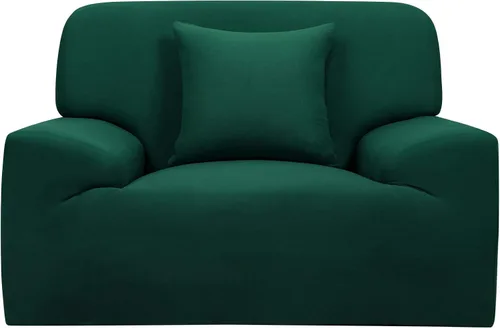 Miniatura 17 de uxcell Funda elástica para sofá, funda clásica sólida para sofás, sofá biplaza o sillón, muebles universales de poliéster elástico con una funda