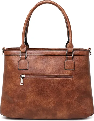 Miniatura 3 de Monederos de cuero para mujer, bolso cruzado de gran capacidad, bolso de hombro negro