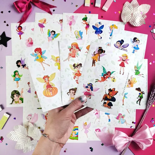 Miniatura 4 de BulbaCraft Calcomanías y calcomanías de hadas para laptop, decoraciones de hadas para fiesta de cumpleaños, regalos para mujeres y hombres Pegatinas