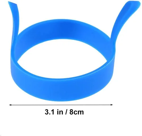 Miniatura 7 de UPKOCH 12 piezas de anillo de huevo de silicona antiadherentes anillos de cocción de huevos fritos para freír huevos, tortilla, huevo, mcmuffins