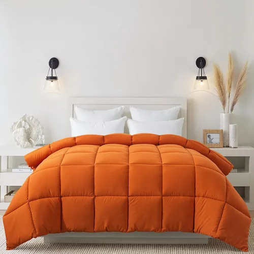 Miniatura 7 de Cosybay - Edredón con relleno alternativo y acolchado suave, para todas las estaciones, inserto de colcha ligero con pestañas en las esquinas, 88x92