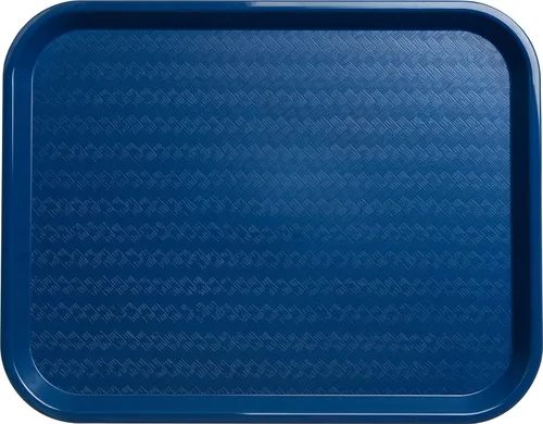Miniatura 2 de Carlisle FoodService Products Bandeja de plástico para comida rápida, 14 x 18 pulgadas, azul (paquete de 2)