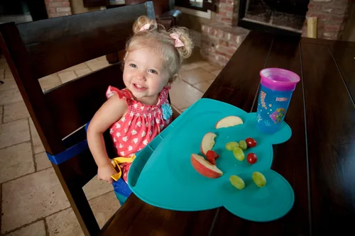 Miniatura 2 de Nuby Sure Grip Miracle Frog Mat con bolsa de alimentos - Placa de succión para niños pequeños - 6+ meses - Aqua Agua