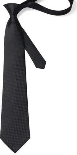 Miniatura 356 de HISDERN Conjunto de corbata a cuadros a cuadros pañuelo tejido clásico formal para hombre corbata y bolsillo cuadrado