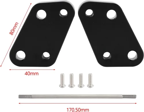 Miniatura 5 de Placa de compensación de estribera trasera para SUZUKI Gixxer 250 Gixxer SF250 2020-2022 ED22B, para Suzuki Gixxer 250 SF250 2020 2021 2022