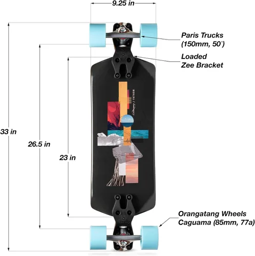 Miniatura 2 de Loaded Boards Fathom Longboard Skateboard
