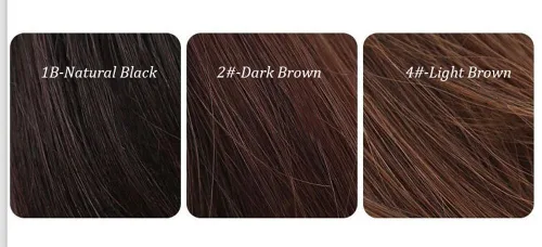 Miniatura 6 de Remeehi 18 "largo pelo humano real Topper Hairpiece para adelgazar el pelo recto parte superior para las mujeres 1b# negro
