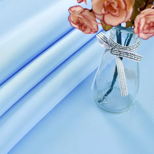 Miniatura 9 de Mantel redondo azul bebé impermeable resistente a las manchas, tela sin arrugas, lavable, de 210 GSM, poliéster para fiesta, banquete, boda