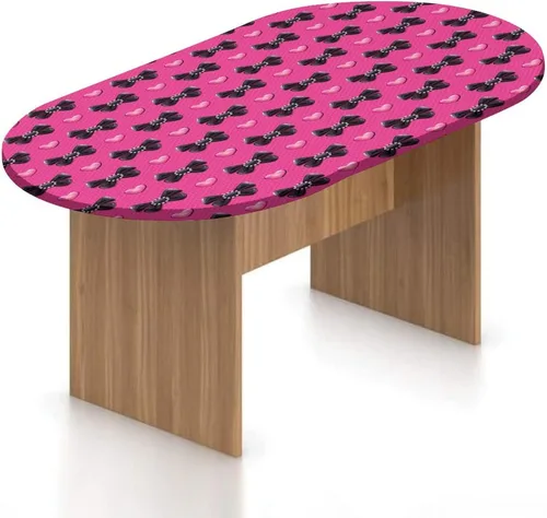 Miniatura 19 de XISUNYA Mantel ovalado ajustable, mantel de poliéster elástico de pavo real, mantel ajustable con estampado de flor de primavera japonesa, se adapta