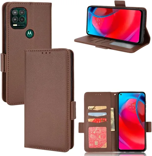 Miniatura 241 de Funda de piel sintética compatible con Motorola Moto E22 4G, funda de piel sintética compatible con Motorola Moto E22i 4G, color negro