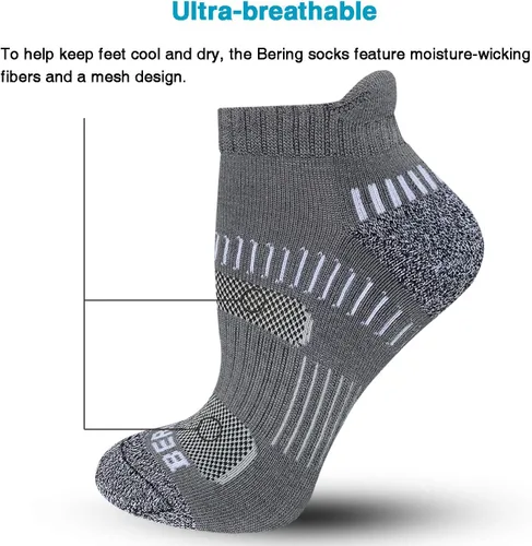 Miniatura 4 de BERING Women's Performance Athletic Ankle Running Socks (6 Pack)