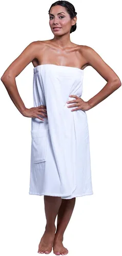 Miniatura 14 de Boca Terry Toalla de spa para mujer - Toalla 100% algodón para spa, regadera y baño - Talla universal, XXL y XXXXL (4XL)., talla única , Negro