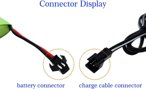 Miniatura 5 de Paquete de baterías de 3.6v, 2400mAh Nimh AA batería recargable RC con cable de carga para juguetes RC 3.6 V SM