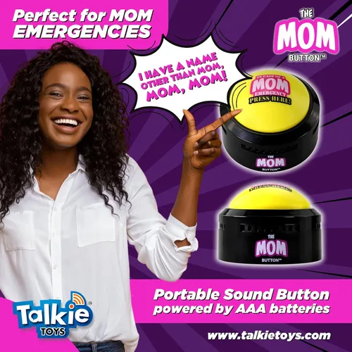 Miniatura 4 de Talkie Toys Products El botón de mamá - Reproduce 10 refranes divertidos de mamá - Genial