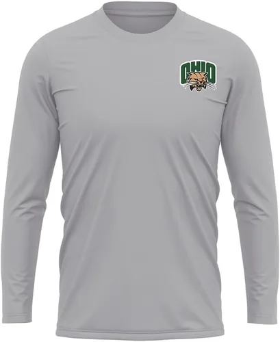 Miniatura 133 de Camisa deportiva de manga larga oficial de la NCAA Collegiate para hombre, con logotipo en el pecho izquierdo, colección Athletic Heather
