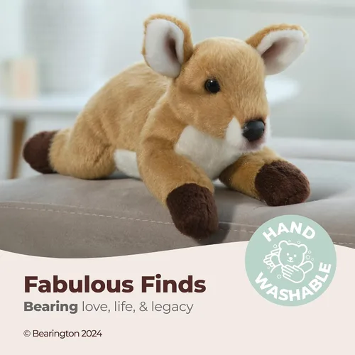 Miniatura 3 de Bearington Lil' Ember - Peluche de ciervo para bebé, de 9 pulgadas, de piel sintética suave y realista con ojos brillantes, regalo para niños, niños