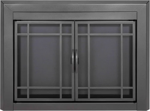 Miniatura 14 de Pantalla de vidrio para agradable fogata Hearth EA-5010 Easton, negro medianoche., EA-5012
