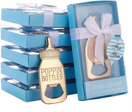 Miniatura 9 de Paquete de 24 abridores de biberones para recién nacidos, regalos de devolución de fiesta de baby shower para invitados, abridores de botellas