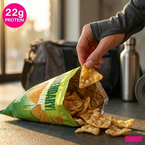 Miniatura 6 de Legendary Foods Chips de proteína de jalapeño con cheddar – Estilo tortilla estallada – 22 g de alto contenido en proteínas, 4 g de carbohidratos