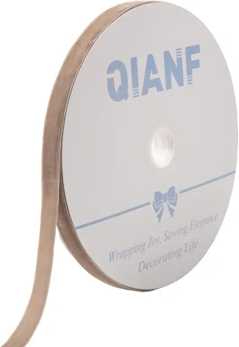 Miniatura 64 de QIANF Cinta de terciopelo, carrete de 1 1/2 pulgadas por 25 yardas (rojo)