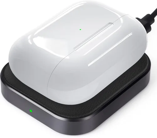 Cargador AirPod Pro, estación de carga inalámbrica para AirPods Pro 3/ Pro 2/Pro, cargador inalámbrico para Airpods 4 (con cancelación activa de