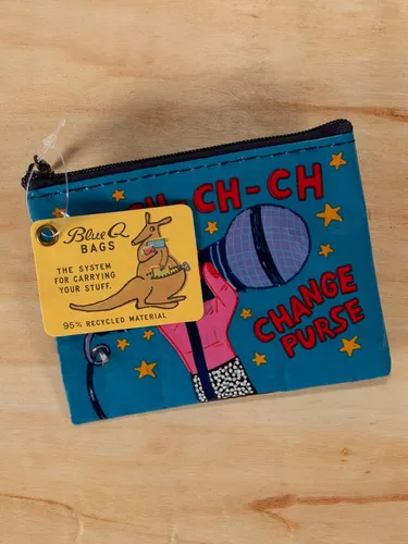 Miniatura 5 de Blue Q Monedero – Bonita bolsa para monedas para hombres y mujeres, cartera pequeña, organizador de llavero, bolsa con cremallera para monedas