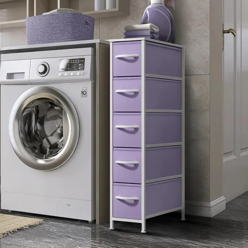 Miniatura 2 de Sorbus Cómoda para niños con 5 cajones - Unidad de almacenamiento organizadora cofre para ropa - Dormitorio, habitación de los niños, guardería