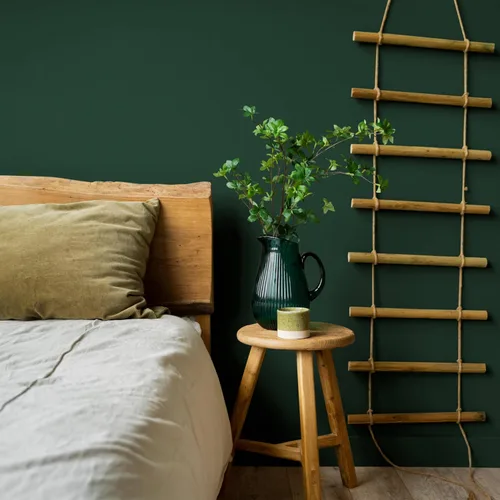 Miniatura 4 de HeloHo Papel tapiz verde liso, con textura mate, papel de pared moderno autoadhesivo extraíble, impermeable, papel de contacto para sala de estar