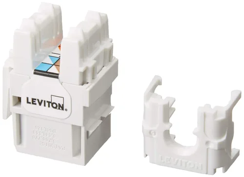Miniatura 4 de Leviton Extreme 6+ QuickPort Connector, CAT 6, paquete de 150, 61110-JW6, blanco