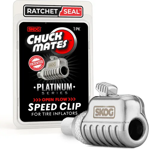 Miniatura 12 de SKÖG Chuck Mates Reach360 Extensión articulada de 7 pulgadas para infladores de neumáticos Adaptador F-NPT y Schrader de 1/4" Camiones