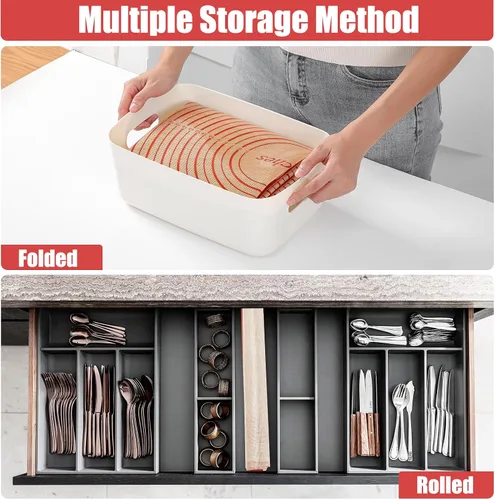 Miniatura 9 de Tapete de silicona extra grande de 34 x 26 pulgadas, alfombrillas antiadherentes para hornear con medidas, ideal para enrollar masa, pasteles