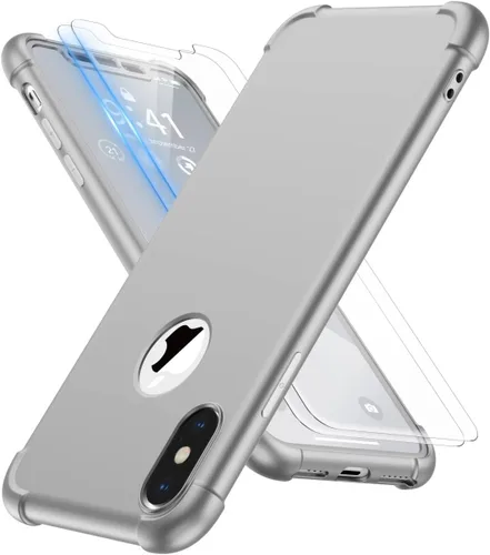 Miniatura 16 de ORETECH Funda para iPhone XR, con [2 x Protectores de Pantalla] [Prueba de Caídas de Grado Militar de 10 Pies] [Protección de Cámara] 360° A Prueba