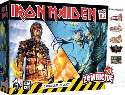 Zombicide Iron Maiden - Paquete de personajes #3 - ¡Miedo a la oscuridad y las miniaturas de hombre de mimbre! Juego de mesa de estrategia